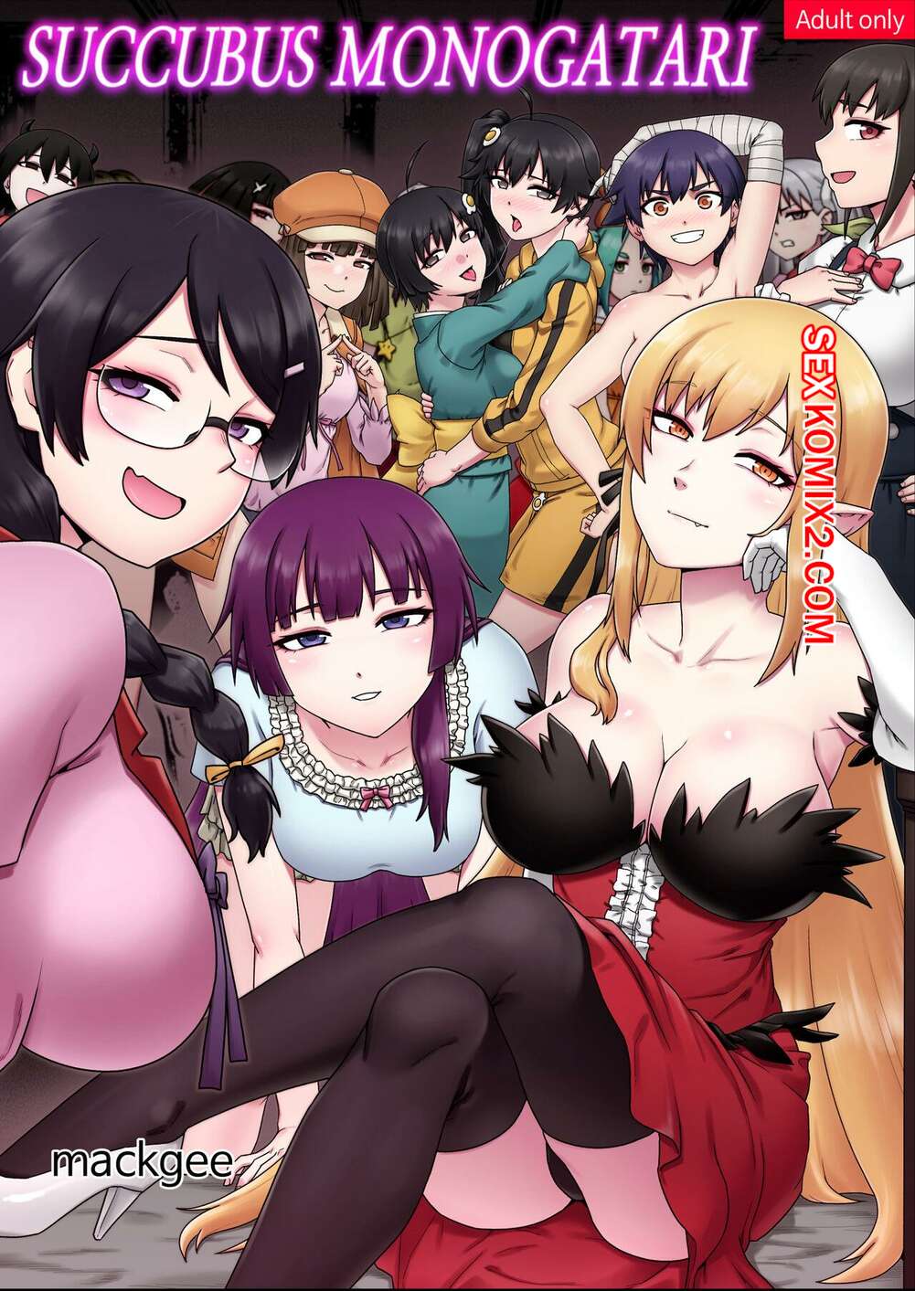Порно комикс Bakemonogatari. История суккуба. Mackgee