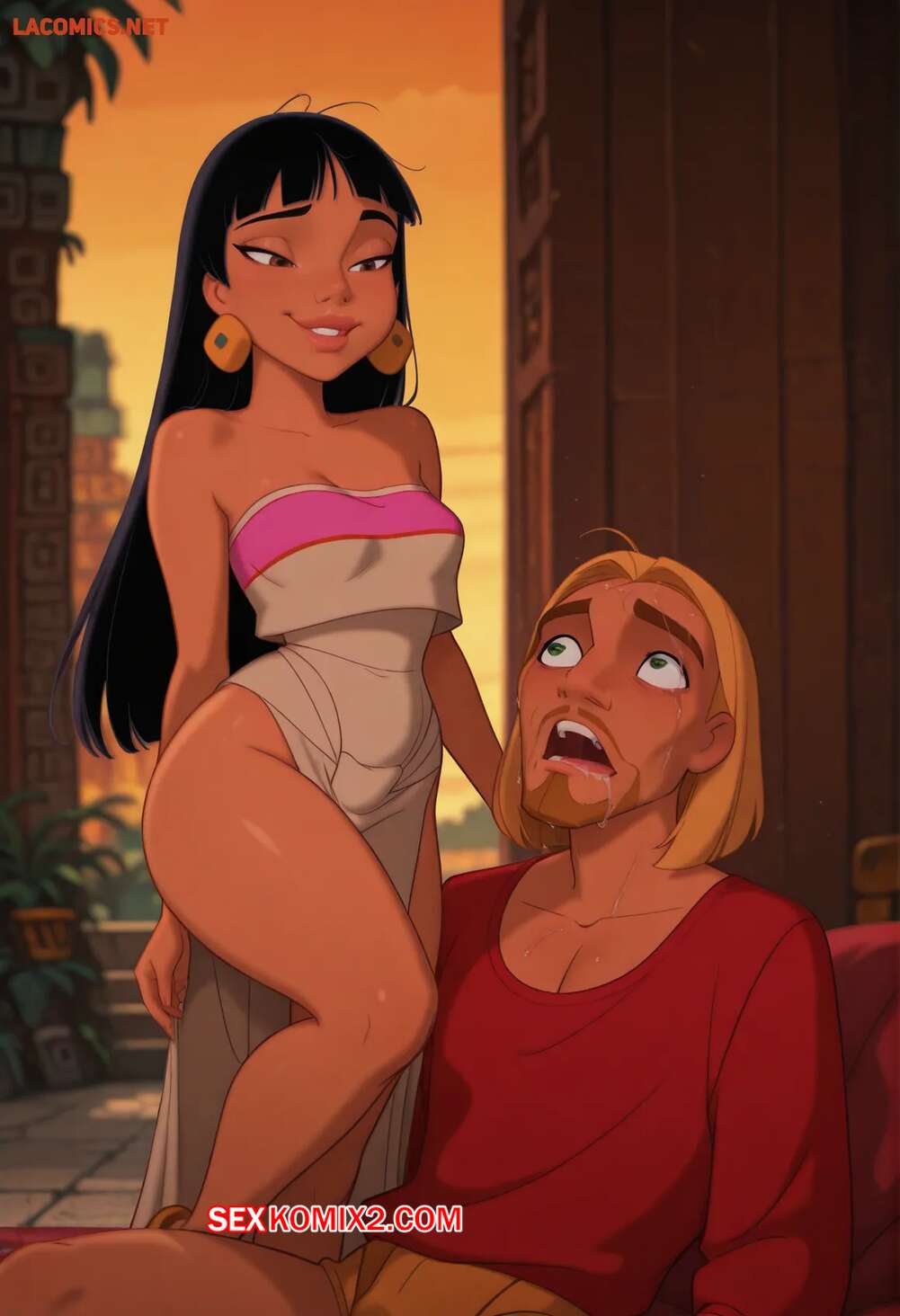 Порно комикс Chel x Miguel. Scarlet Meow