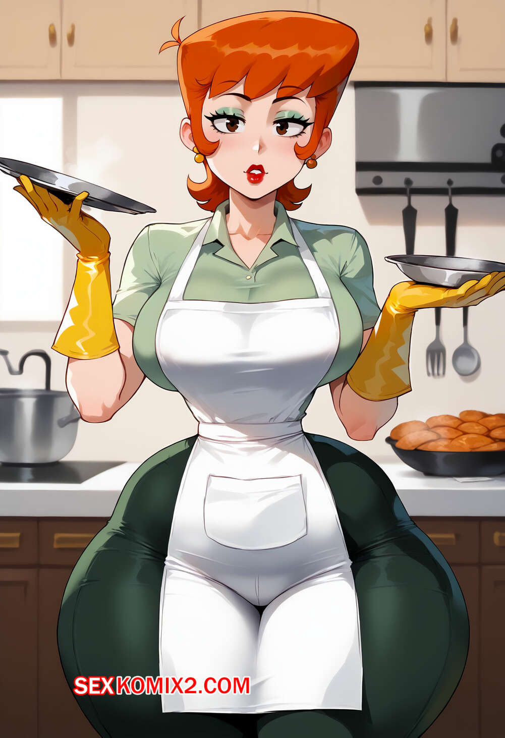 Порно комикс Dexters Mom. Floxin