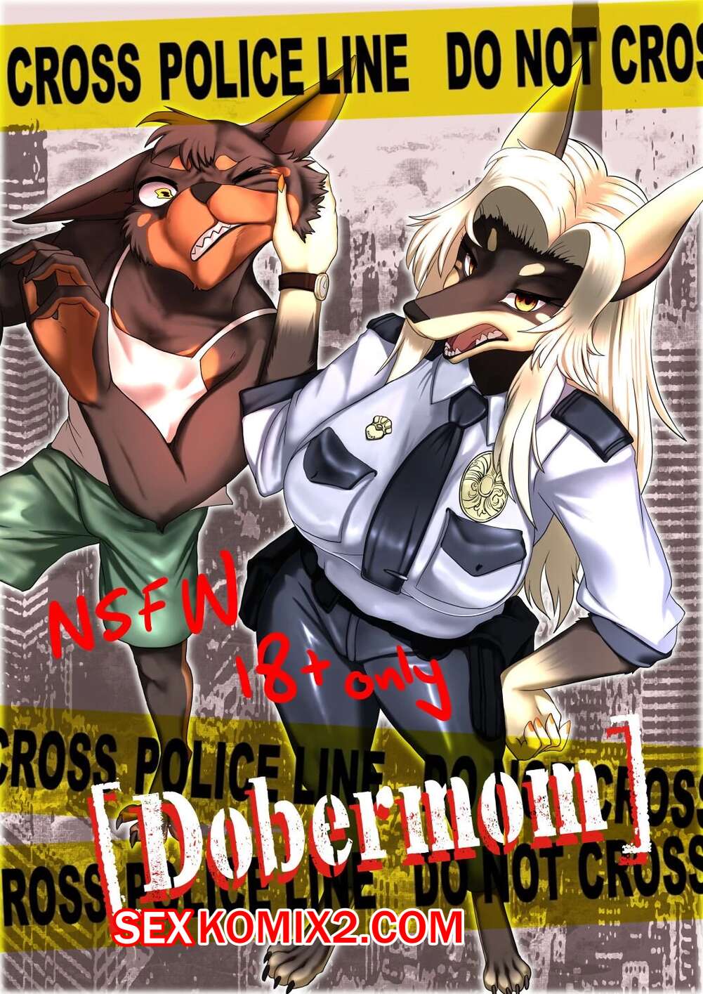 Порно комикс Dobermom. akitokit