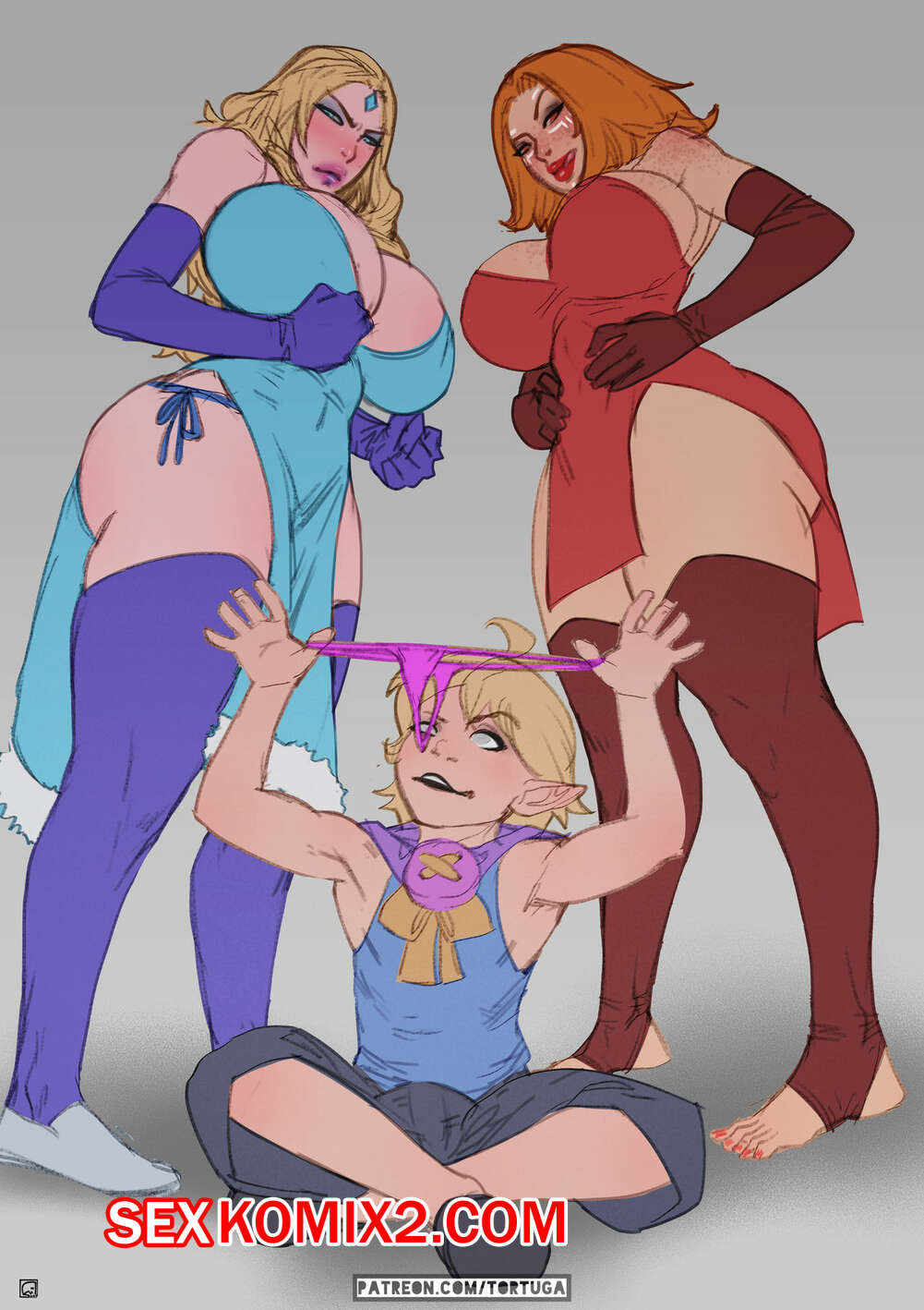 Порно комикс Dota 2. Лина и Кристал Мейден. Lina and Crystal Maiden