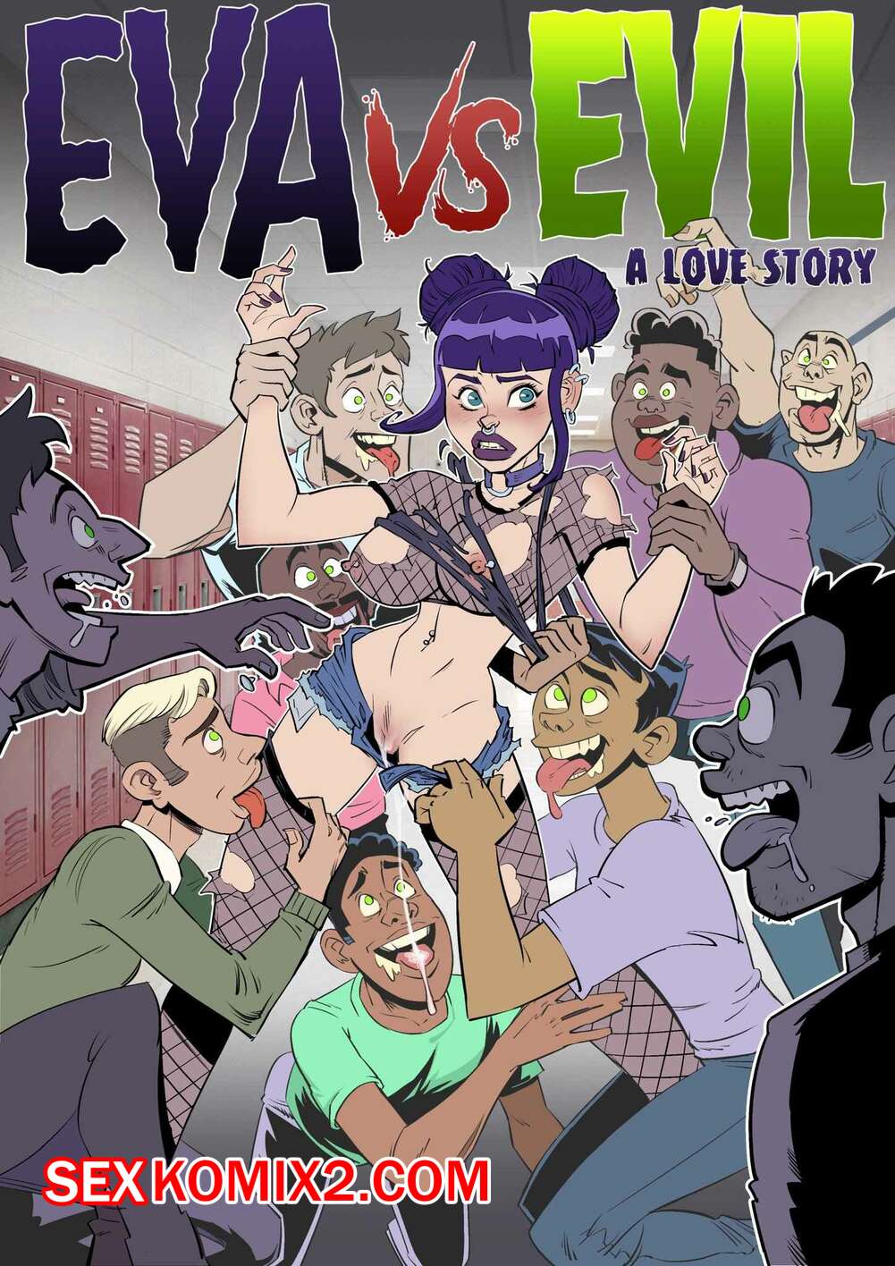 Порно комикс Ева против зла. Часть 2. Eva VS Evil. Naughtycomix