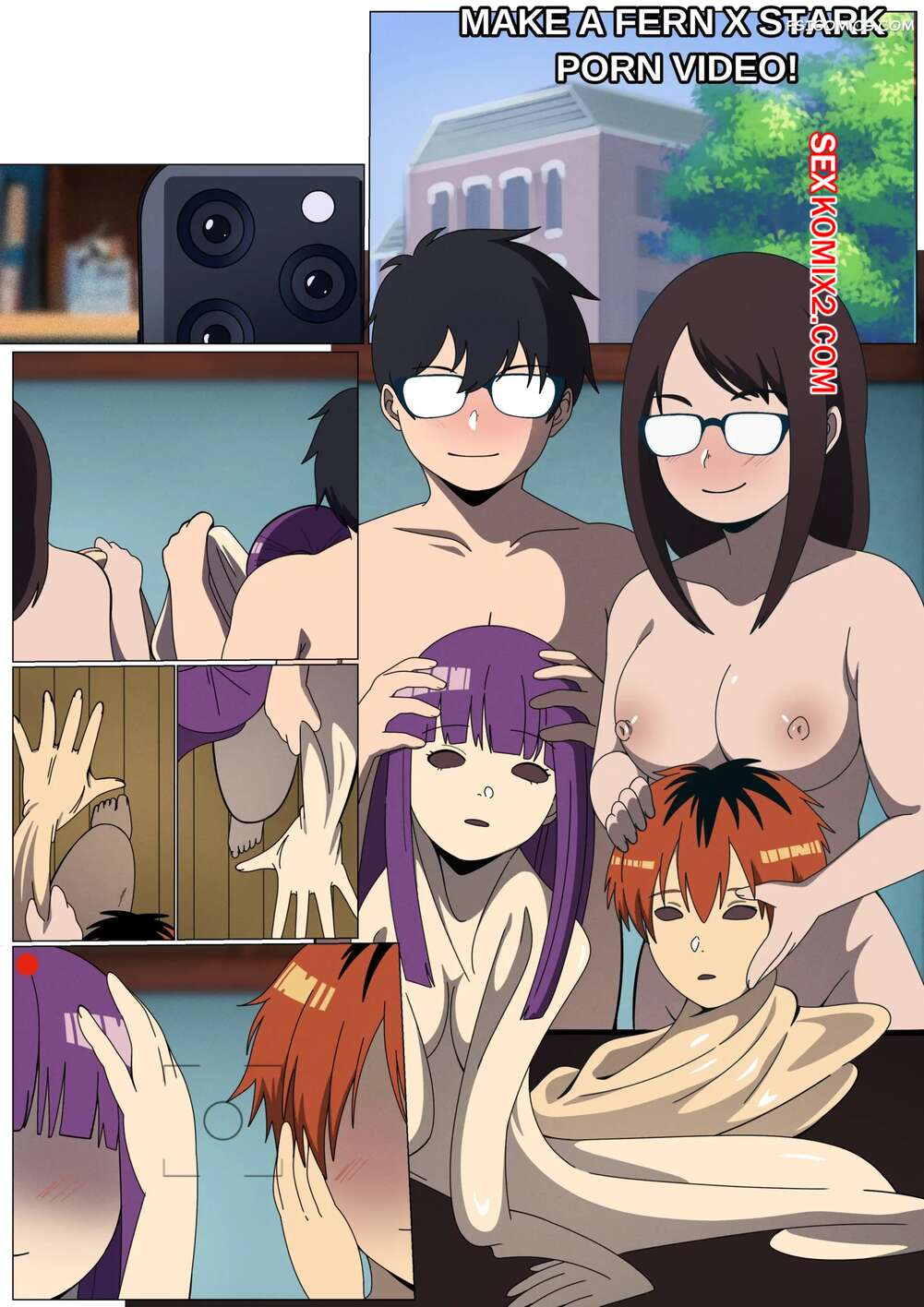 Порно комикс Fat Nerd Couple to Fern x Stark. DioGio
