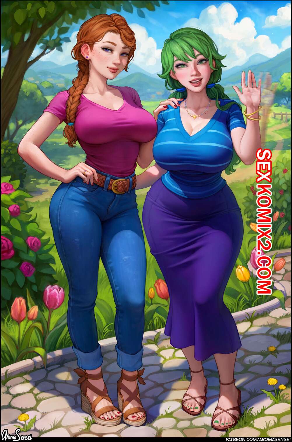 Порно комикс Голодные милфы. Hungry Milfs. Aroma Sensei