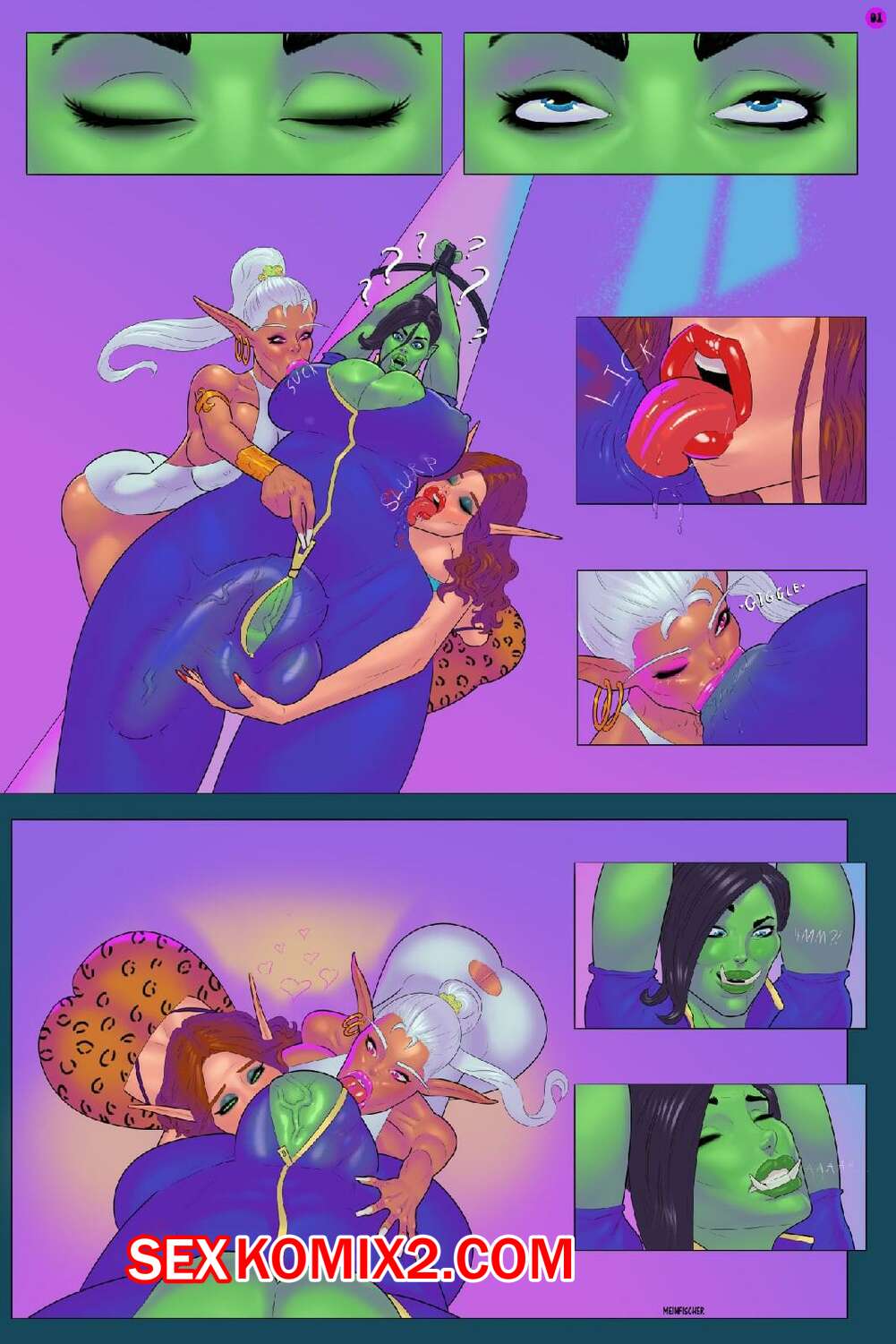 Порно комикс Горакна. Орочья жарка. Meinfischer