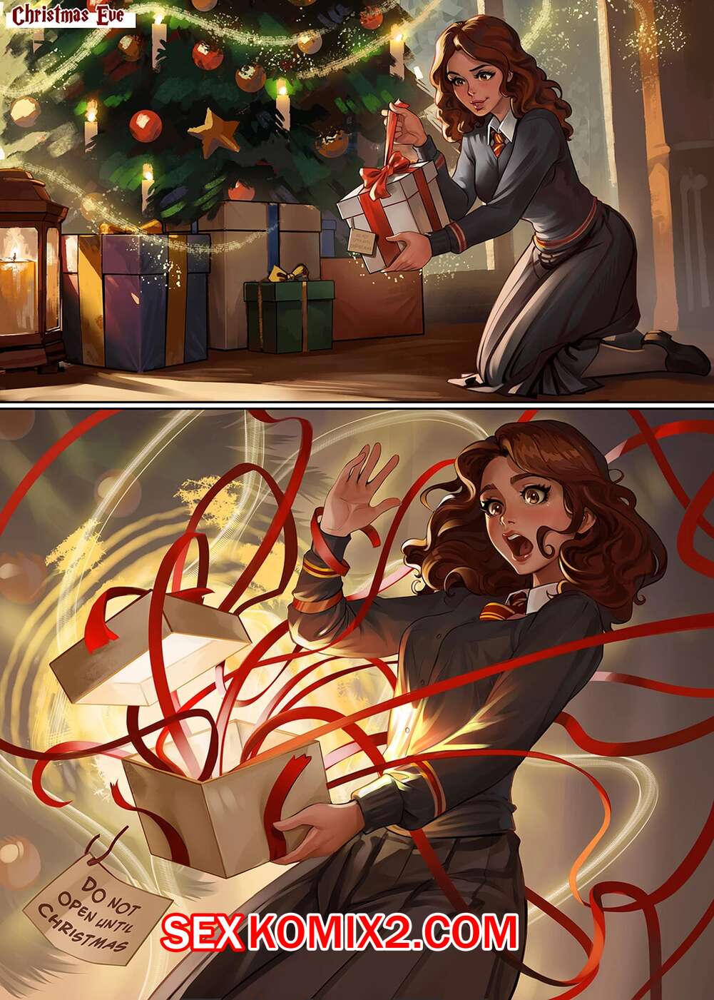 Порно комикс Harry Potter. Christmas Gift. Saneperson