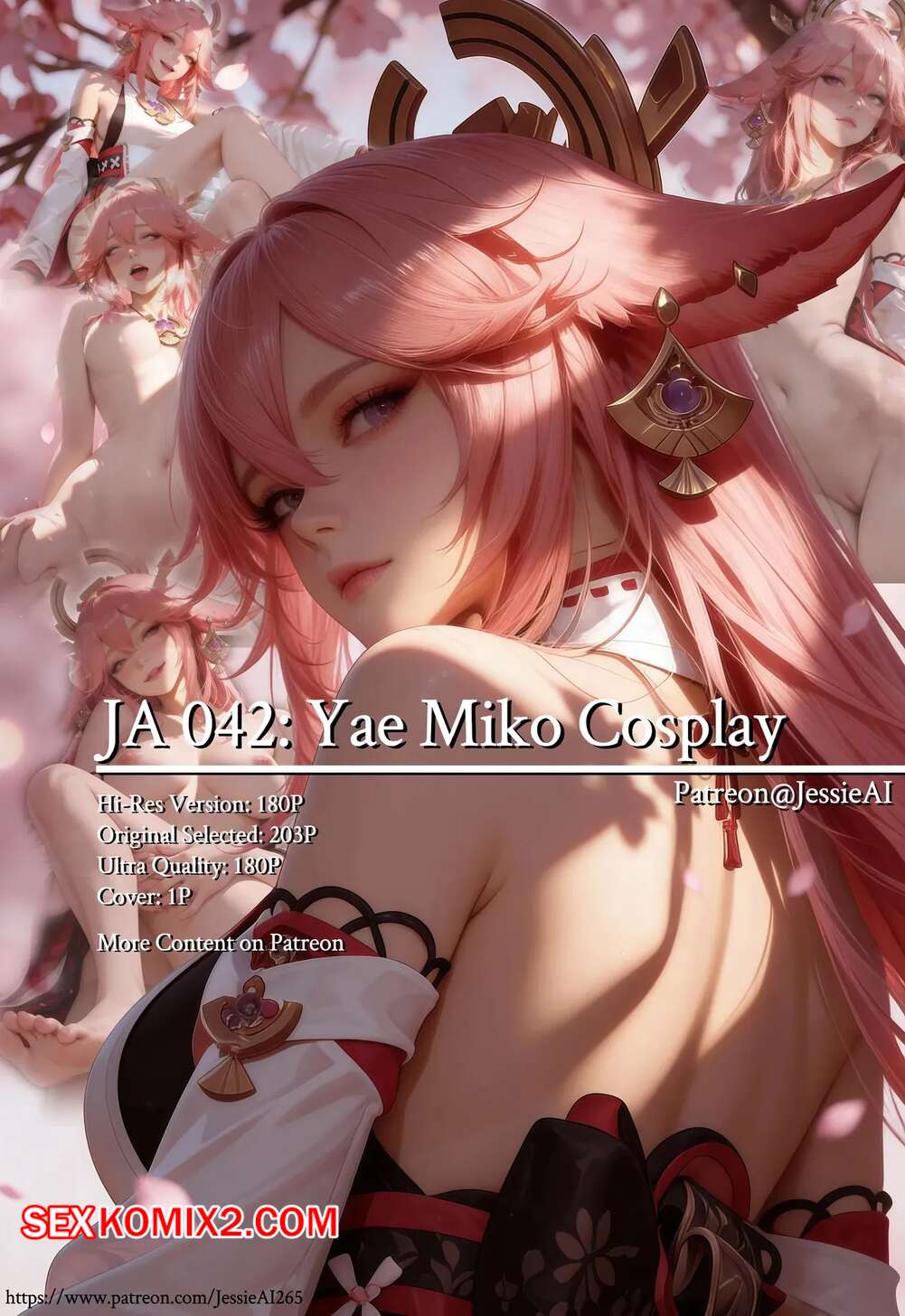Порно комикс JA043. Yae Miko Cosplay. Jessie AI
