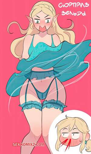 Порно комикс Legend Zelda. Сюрприз Зельды. Zeldas surprise. Jibbie