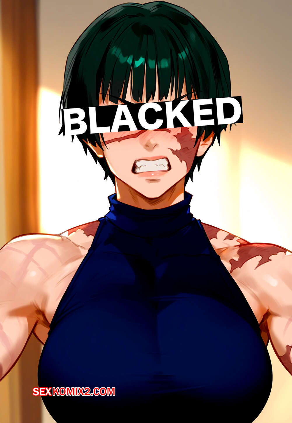 Порно комикс Maki Zenin x BBC 2. Floxin