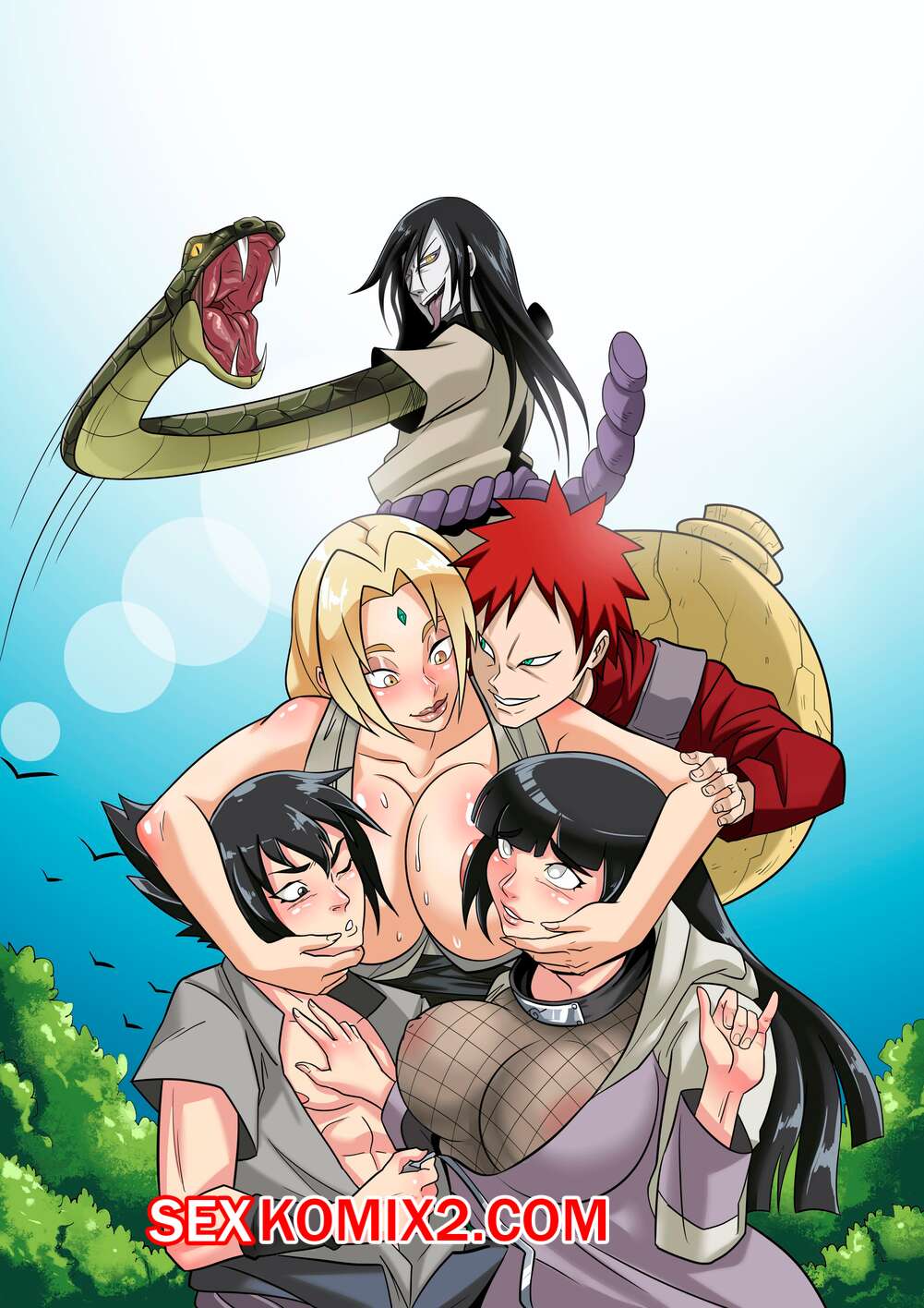 Порно комикс Наруто. Секретное Дзюцу Орочимару. Часть 2 Orochimarus Secret Jutsu 2