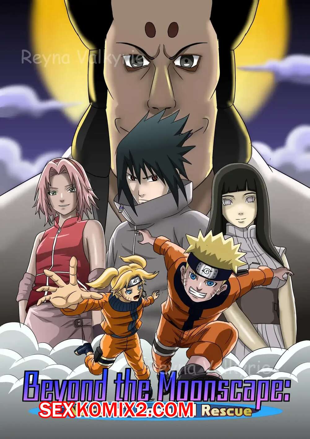 Порно комикс Наруто. За пределами лунного пейзажа. Beyond the moonscape. Reynavalkyrie2
