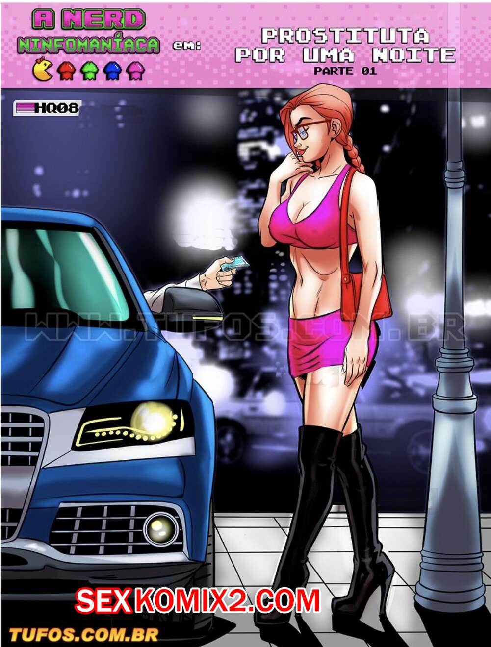 Порно комикс Нимфоманка ботаник. Часть 8. Шлюха на одну ночь. Эпизод 1. A Nerd Ninfomanca. Tufos