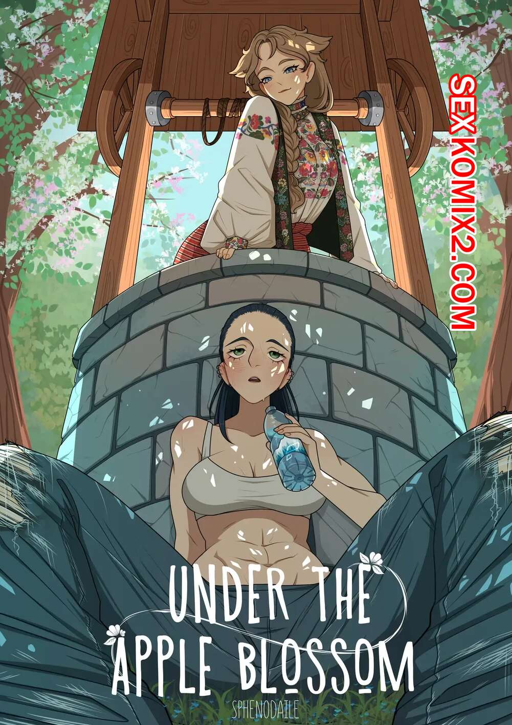 Порно комикс Под цветущей яблоней. Under The Apple Blossom. Sphenodaile