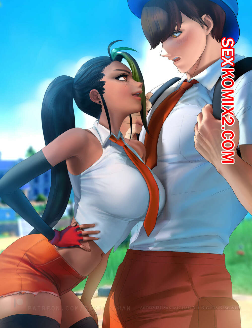 Порно комикс Покемон. Pokemon. Sakimichan