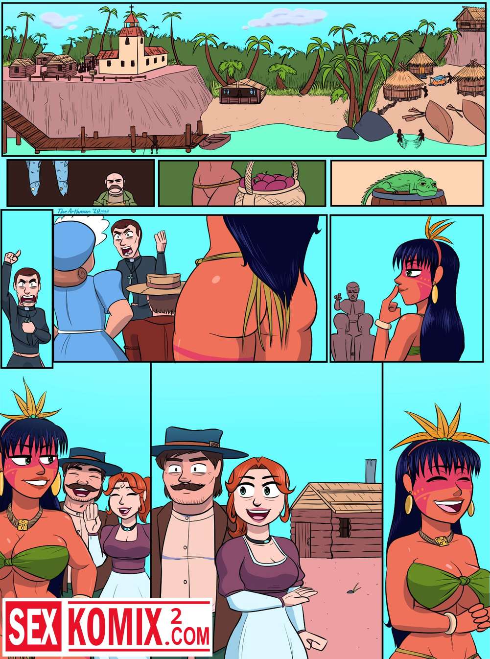 Порно комикс Преобразование. The Arthman.