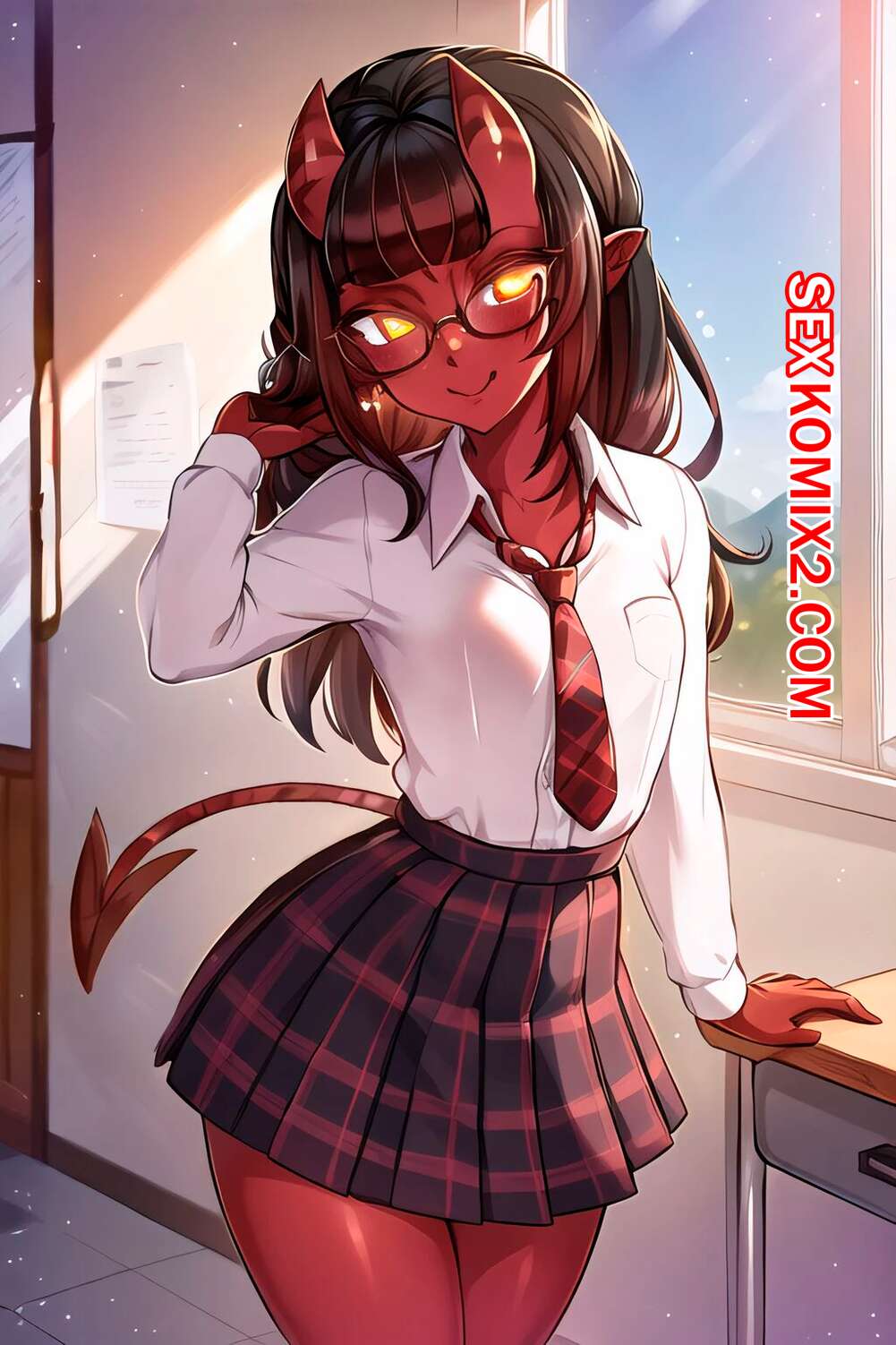 Порно комикс Растущая одноклассница и растущая жара. Growing Classmate Growing Heat