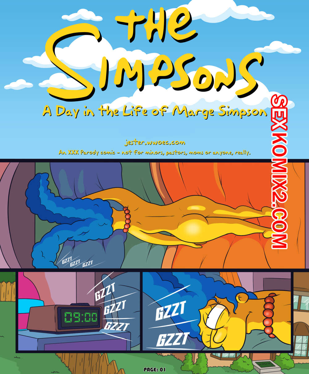 Порно комикс Симпсоны. День из жизни Мардж. Части 1 и 2