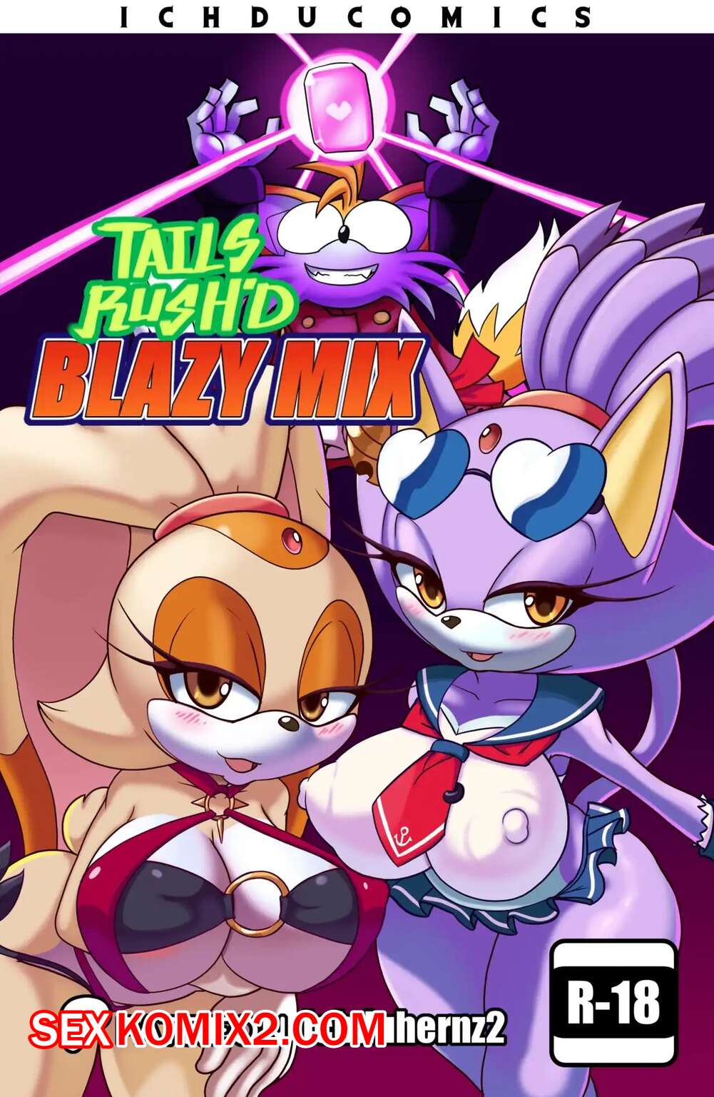 Порно комикс Соник. Спешка Тейлза. Tails Rushd. Blazy Mix. Ichduhernz