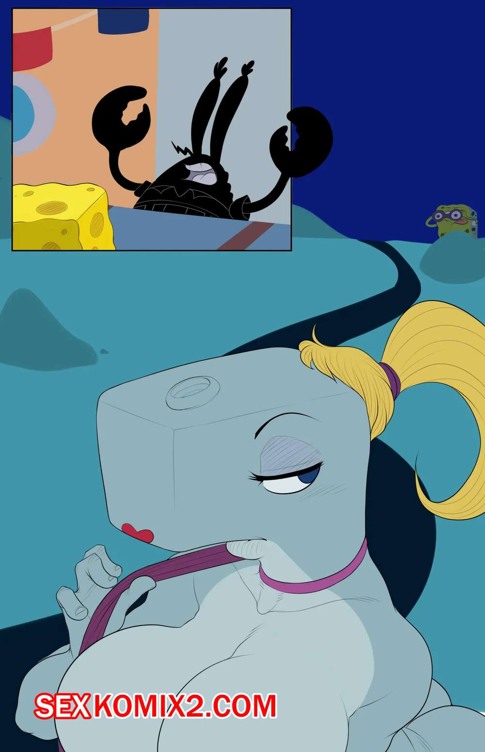 Порно комикс Spongebob Squarepants. Cancelled Pearl Comic. Detnox.