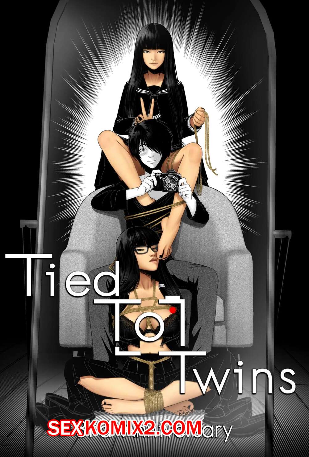 Порно комикс Связан с близняшками. Tied To Twins. Kusujinn.
