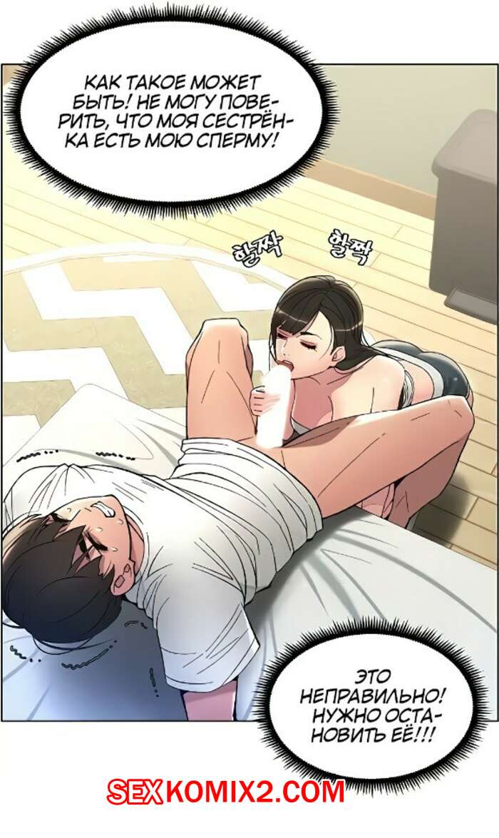 Порно комикс Тайный урок с моей сестрой. Часть 4 и 5 и 6